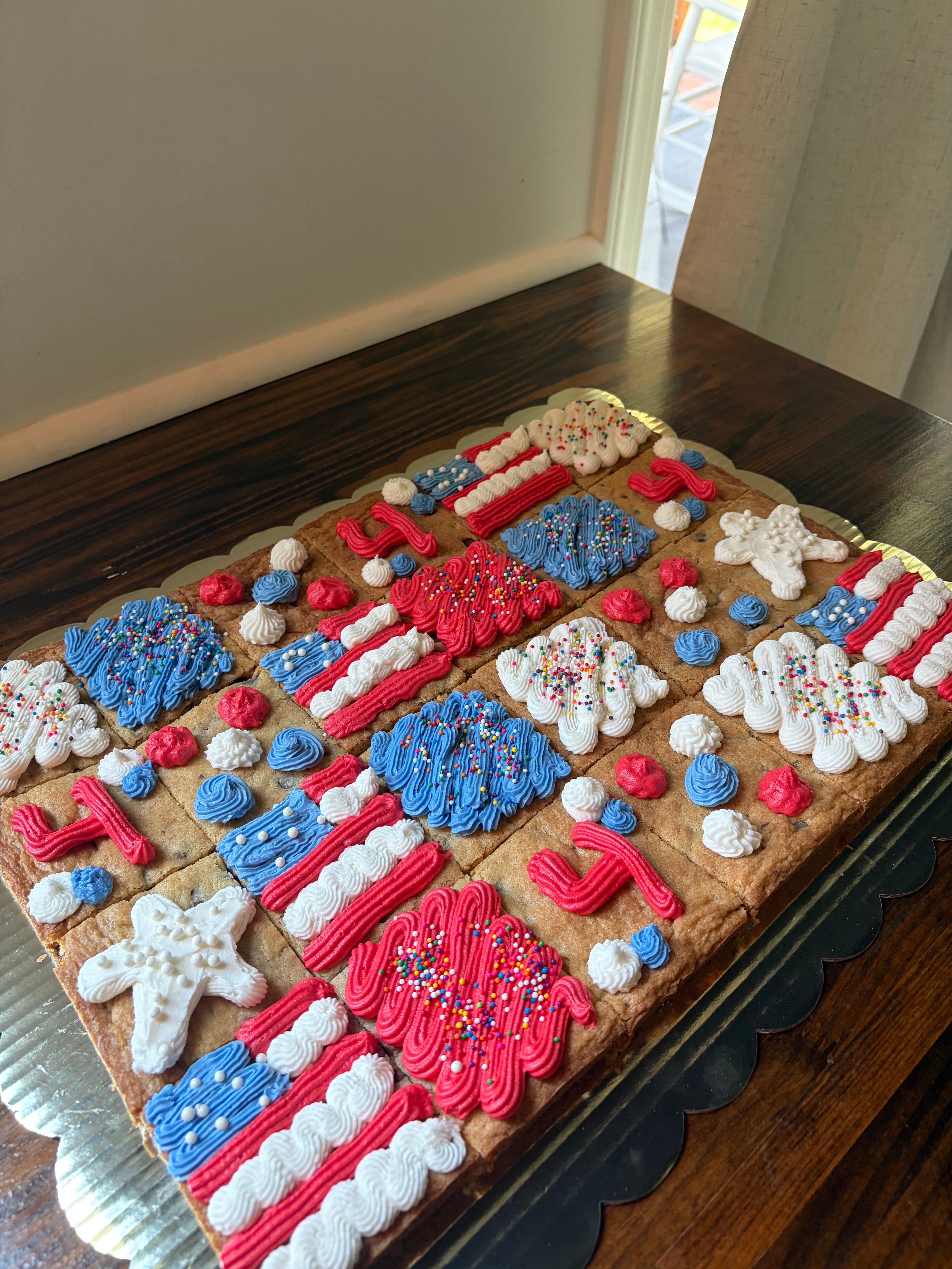 4th of July Cookie Cake