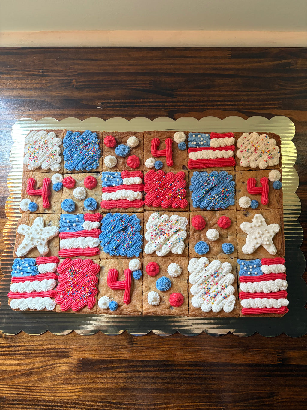 4th of July Cookie Cake